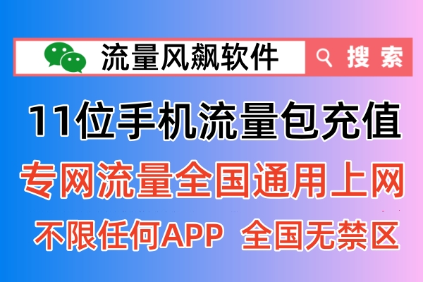 2024年最火爆的流量风飙软件，专网流量让你用上最优惠的5G手机上网套餐！